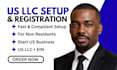 help you register a US llc for non residents with ein application support
