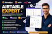 setup airtable database,CRM,softr webapp,n8n,client portal