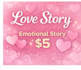 write romantic love story for you