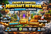 create a complete minecraft network with bungeecord or velocity