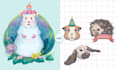 design a personalized and cute digital pet portrait