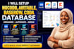 setup nocodb database, airtable, baserow, coda database, baserow expert