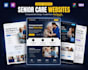 design senior care, nursing home website with booking system in wordpress