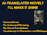 refine your ai translated novel with expert human editing