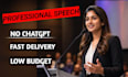 write personalized speech for any occasion