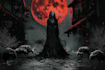 create dark art illustration