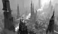 create a stunning cyberpunk city illustration