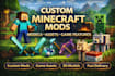create hytale and minecraft mods, models and game assets