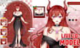 design and rig lived 2d vtuber model lived 2d vtuber vtuber anime avatar
