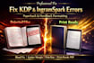 fix ingram spark and KDP interior print errors for paper back and hard ba ck