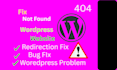 do fix wordpress issues and fix wp errors