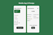 design a clean and modern mobile app UI in figma