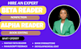 beta reader, alpha reader, proofread, manuscript feedback, memoir, romance