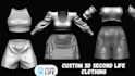 create high quality 3d second life model, 3d clothing, 3d outfit and rig it