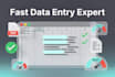 do quick data entry excel and admin support