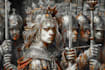 draw medieval illustration, art, miniatures
