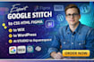 export google stitch to CSS HTML stitch studio to wordpress squarespac figma wix