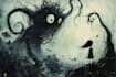 draw fantasy illustrations, tim burton concept art