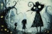 draw fantasy illustrations, tim burton concept art