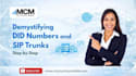 provide any country did number, sip trunk, esim number