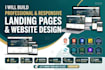 create dynamic full stack landing page and responsive website