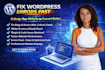 fix wordpress errors fast, redesign for better conversion