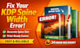 fix your spine width calculator error, accurate and fast