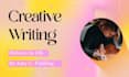 write poetry, video, quotes, captions and creative content