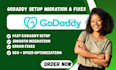 setup migrate your site to any website fix godaddy website issues godaddy expert