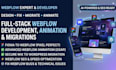 design fix figma to webflow ,ai website ,wix to wordpress, and website animation