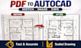 convert pdf sketch image to autocad dwg floor plan blueprint