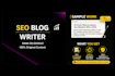 write SEO optimized blog posts that rank on google