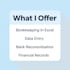 do bookkeeping and accounting data entry in excel