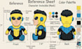 draw custom plush reference sheet tech pack design illustration stuffed toy