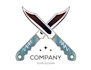 make sharp and striking dagger logo for your brand
