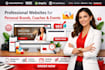 squarespace wix personal brand event life women coach coaching website design