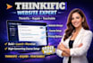 design thinkific website, build kajabi, teachable online course
