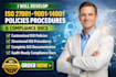 develop iso 27001 9001 14001 policies procedures and compliance docs
