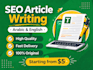 write SEO blog articles in arabic and english