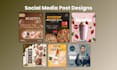 design engaging social media posts, ads and carousel posts
