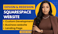 build squarespace website design redesign squarespace website development expert
