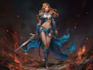 create dnd race based character illustration elf