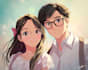 draw cute couple chibi illustration