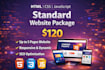 build a responsive website using HTML CSS javascript