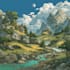 create fantasy landscape illustrations