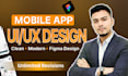 design mobile app UI UX in figma, app UI design and mobile UI design