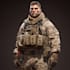 draw 2d game art military character design