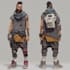 drawing a sci fi character illustration or sci fi character