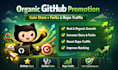 do organic github promotion to gain star fork repo traffic organic github pro
