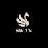 make luxury swan logo with modern and classy style